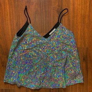 RAINBOW DISCO-BALL TANK TOP SIZE M/L